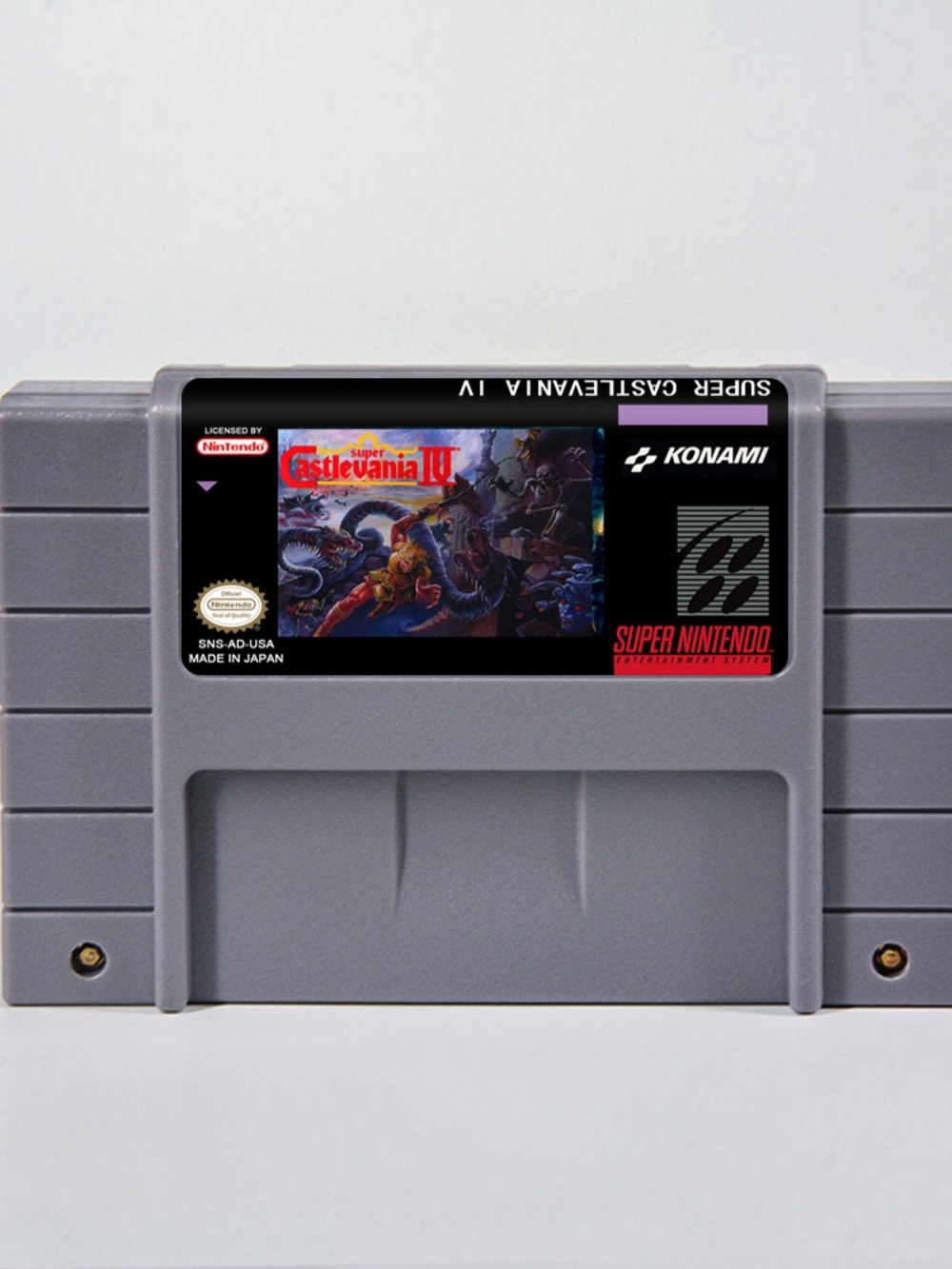 Super Castlevania IV (Gray) Super Nintendo Game Cartridge